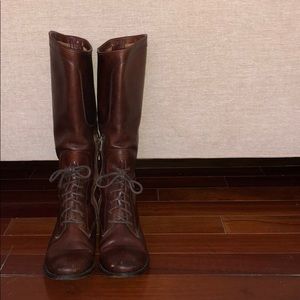 FRYE 🐎 Melissa Lace-Up Riding Boot sz. 9